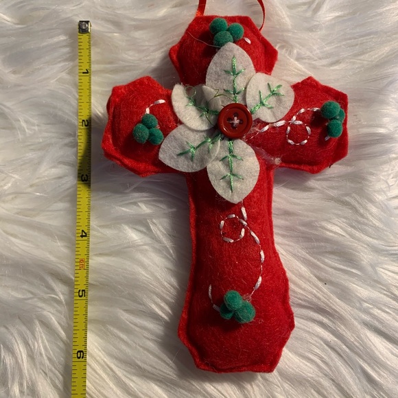 Four craft Cross Christmas Ornaments - Picture 5 of 5
